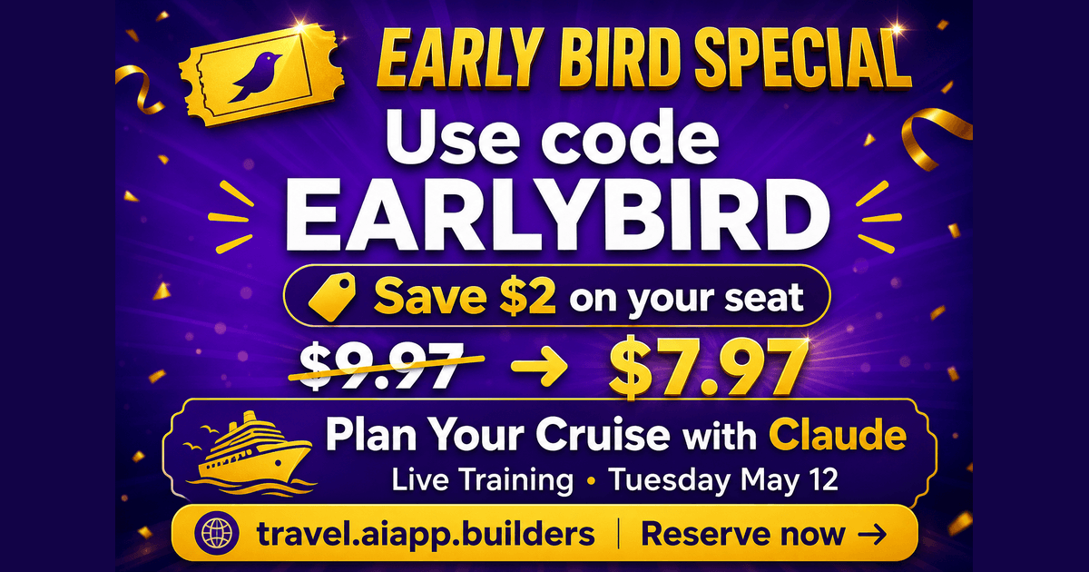 Plan Your Cruise with Claude — Course price $7.97